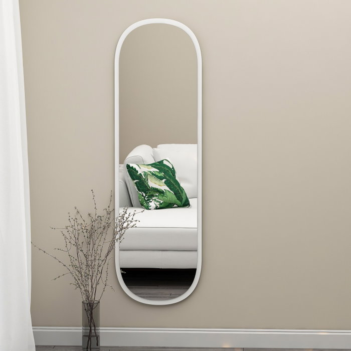 Hanah Home Espejo Magnum - White, Blanco, MDF, 40x120x2.2 cm